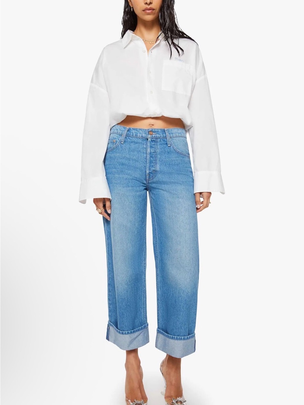 Mother Snacks The Smoothie Crop Denim Jeans 29 (sold Out)
